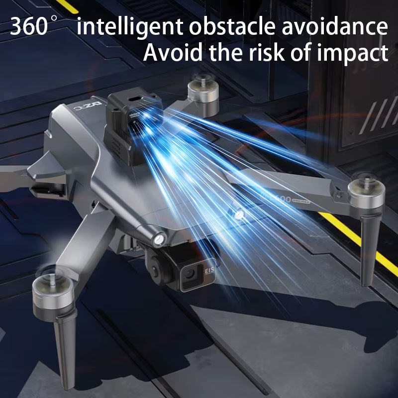 New L600 Pro Max Professional Drone with 8K Camera 3-Axis Gimbal WIFI 360° Obstacle Avoidance Large Screen FPV Brushless RC Dron