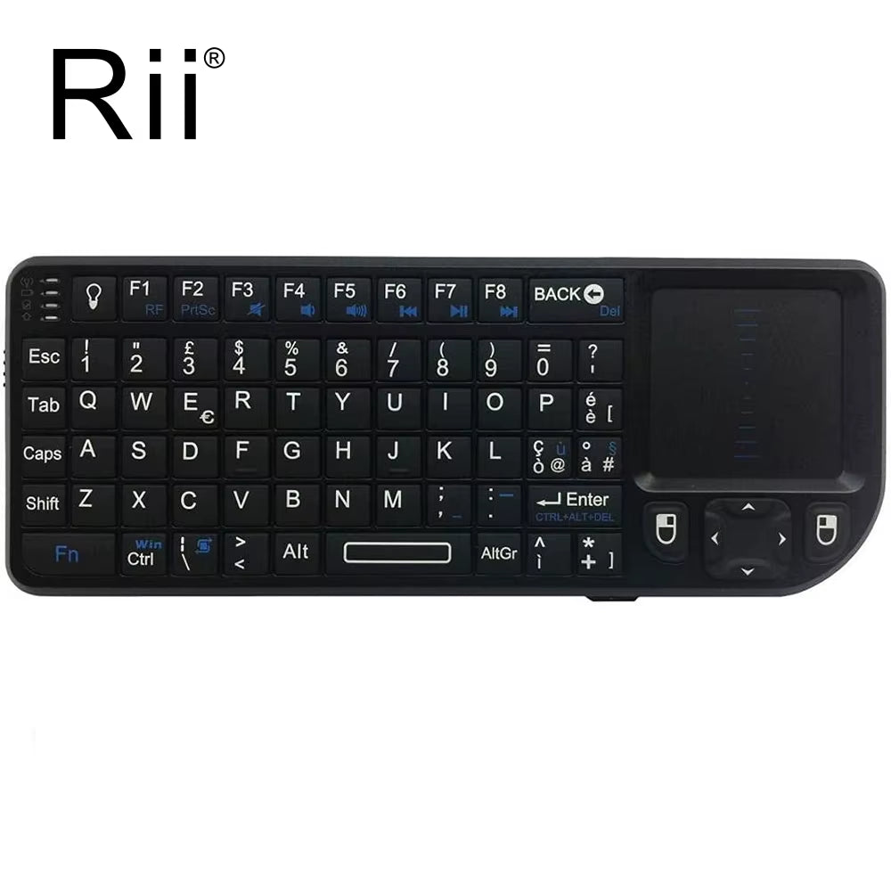 X1 2.4Ghz Mini Wireless Keyboard English/Es/Fr Keyboards with Touchpad for Android TV Box/Pc/Laptop
