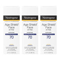 Age Shield Anti-Oxidant Face Lotion Sunscreen Broad Spectrum SPF 70, 3 Fluid Ounce (Pack of 3)