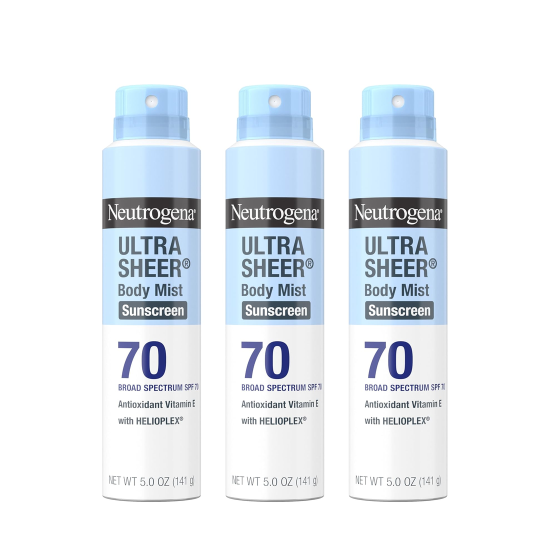 Ultra Sheer Body Mist Sunscreen Spray Broad Spectrum SPF 70