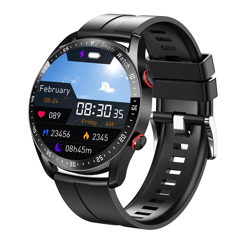 2024 New Smart Watch Men 1.5 Inch Full Touch Screen Bluetooth Call Business Man Watches Fitnes Sports Smartwatch for Android IOS