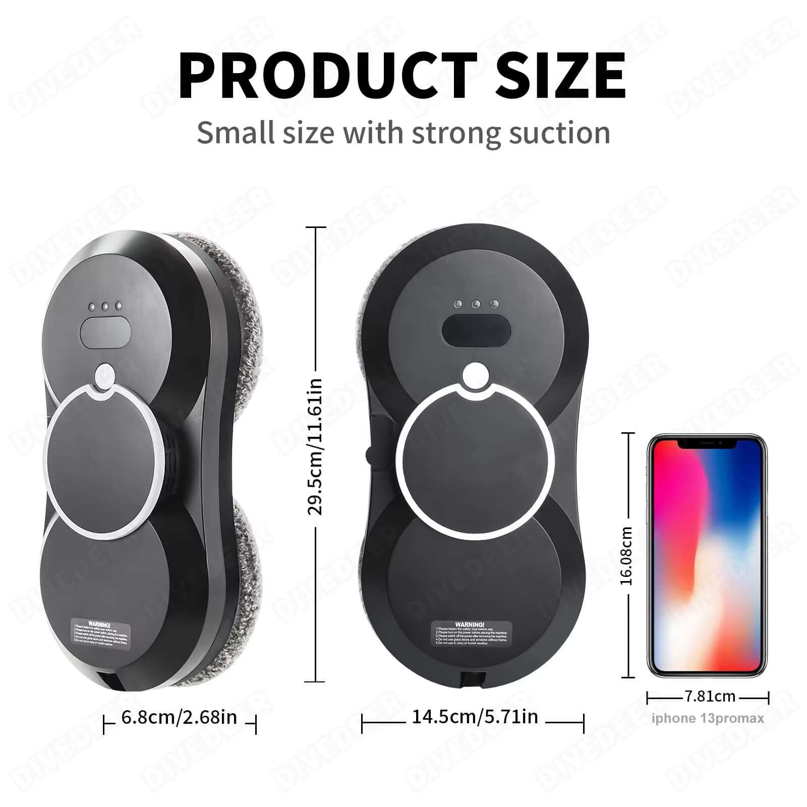 Window Cleaning Robot Water Spray Intelligent Cleaning Robot Brushless Motor Glass Washer Spray Window Cleaning Robot