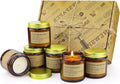 Scented Candles Gifts Set for Women,6 Pack Aromatherapy Candles Set,Long Lasting Burn Candle Gift for Mother Friend,Soy Wax Vegan Candle Present for Birthday,Valentine,Anniversary,Amber Glas Jar