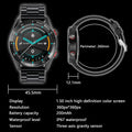 2024 New Smart Watch Men 1.5 Inch Full Touch Screen Bluetooth Call Business Man Watches Fitnes Sports Smartwatch for Android IOS