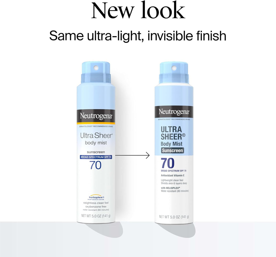 Ultra Sheer Body Mist Sunscreen Spray Broad Spectrum SPF 70
