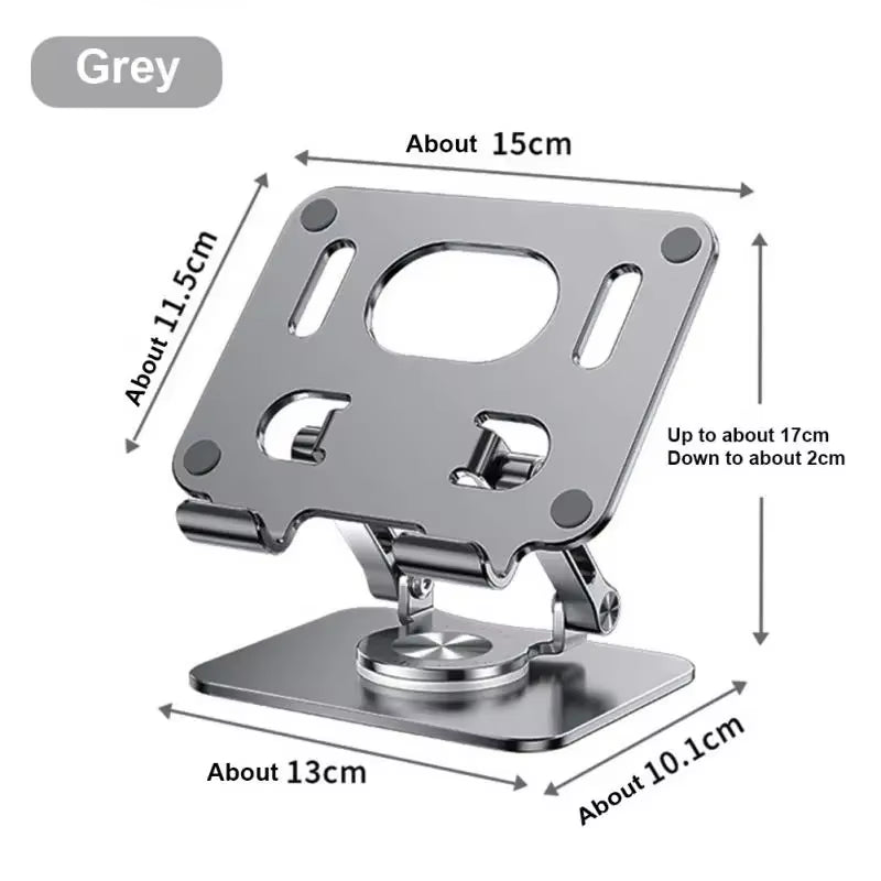 360 Rotation Tablet Stand for Ipad, Adjustable Foldable Tablet Holder,Aluminum Phone Stand Compatible with Ipad Pro/ Air/ Mini