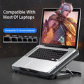 Gaming Laptop Cooler Large Size for 12-16 Inch Notebook Two USB Laptop Cooling Pads Wind Speed Adjustable Silent Laptop Stand