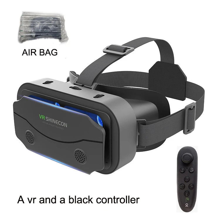 SHINECON 3D Helmet VR Glasses 3D Glasses Virtual Reality Glasses VR Headset for Google Cardboard 5-7' Mobile with Original Box