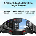 2024 New Smart Watch Men 1.5 Inch Full Touch Screen Bluetooth Call Business Man Watches Fitnes Sports Smartwatch for Android IOS