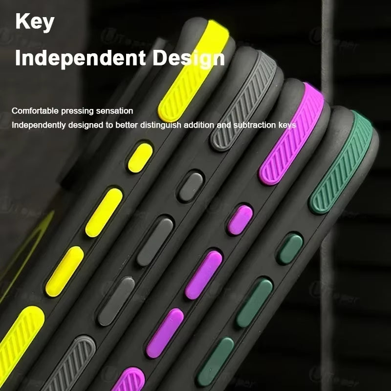 New Bicolor Matte Frosted Magnetic Phone Case for Iphone 17 16 15 14 plus 13 12 11 Pro Max Translucent Shockproof Hard Cover