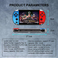 X7 4.3Inch Built-In 9000+ Games Handheld Game Console TFT Screen Video Game Player HD Game for GBA GBC NES GBC