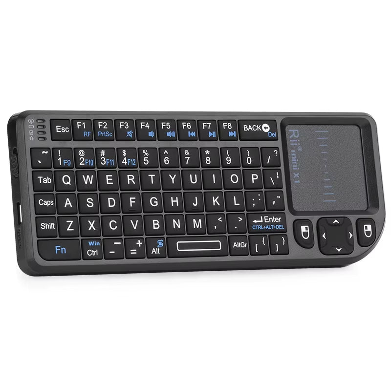 X1 2.4Ghz Mini Wireless Keyboard English/Es/Fr Keyboards with Touchpad for Android TV Box/Pc/Laptop