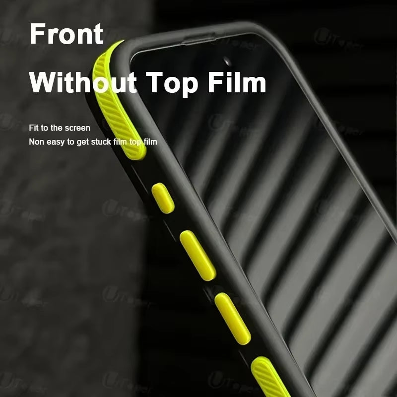 New Bicolor Matte Frosted Magnetic Phone Case for Iphone 17 16 15 14 plus 13 12 11 Pro Max Translucent Shockproof Hard Cover