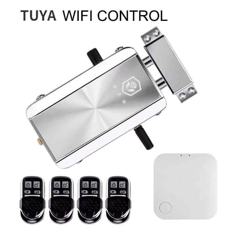 Tuya Wifi Remote Control Lock Ttlock Smart Door Lock Wireless Bluetooth Smart Lock Invisible Deadbolt Hidden Keyless Locks