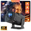 HY320 Video Projector 4K Native 720P Android Projectors 300ANSI Wifi Cinema Portable 180° Rotable 1080P Upgrated HY300