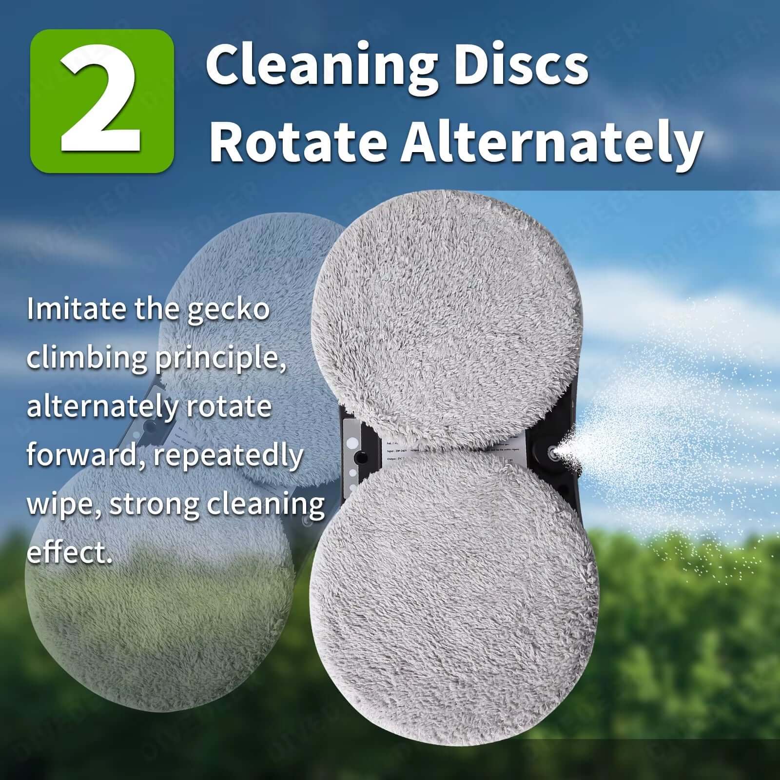 Window Cleaning Robot Water Spray Intelligent Cleaning Robot Brushless Motor Glass Washer Spray Window Cleaning Robot