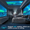 HY320 Video Projector 4K Native 720P Android Projectors 300ANSI Wifi Cinema Portable 180° Rotable 1080P Upgrated HY300